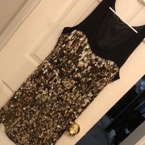 Gold Sequin Dress
